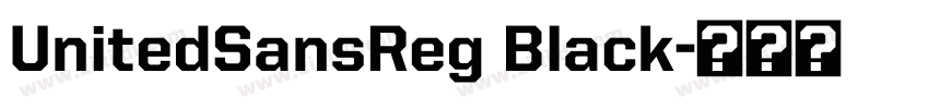 UnitedSansReg Black字体转换